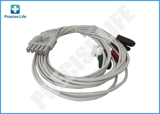 Drager MP03414 cáp ECG 5 đầu nối cắm hai chân mã màu IEC2 1.5m
